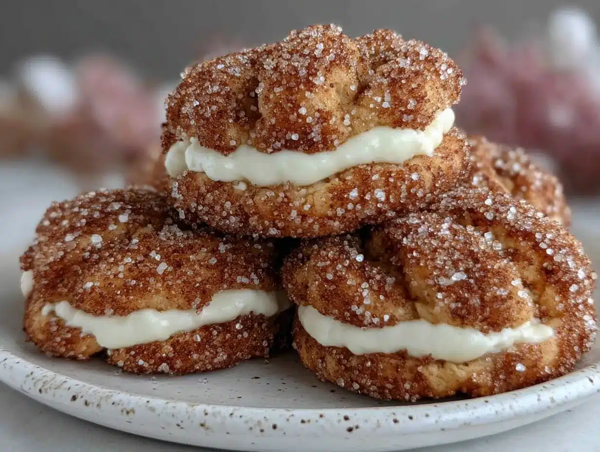 creamy cinnamon roll cheesecake cookies preparation steps