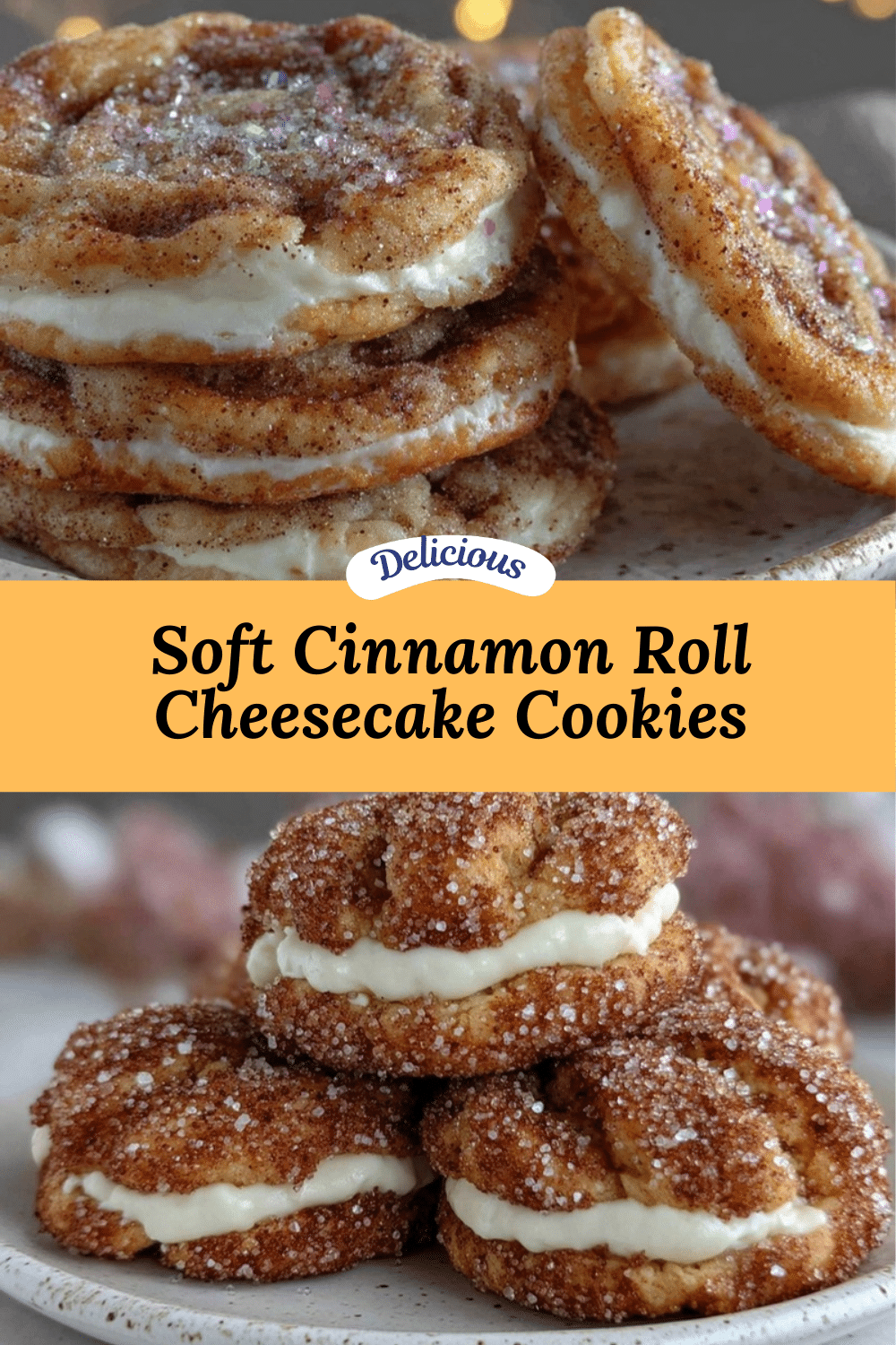 creamy cinnamon roll cheesecake cookies recipe