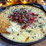 creamy homemade queso dip - featured image