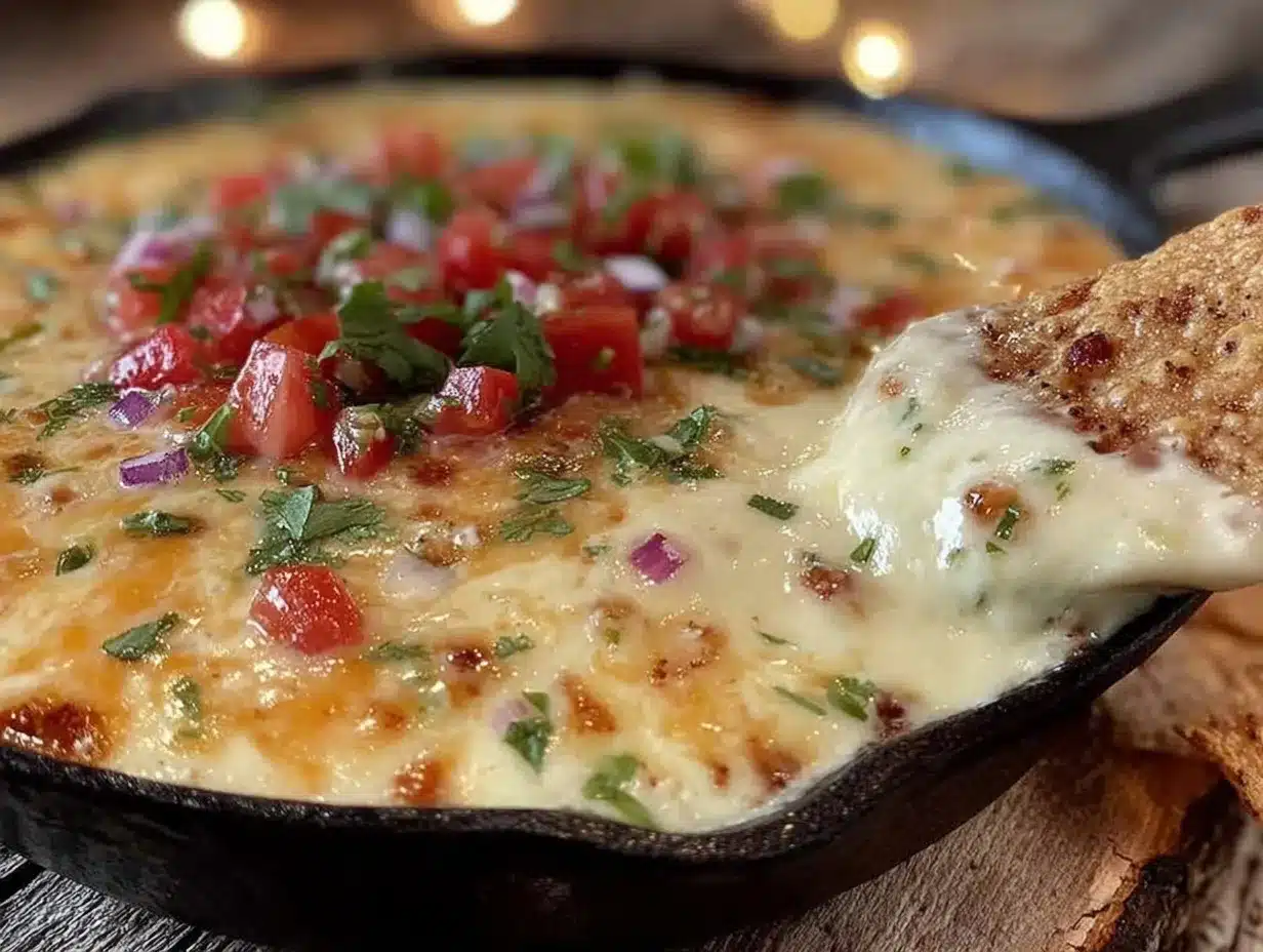 creamy homemade queso dip preparation steps