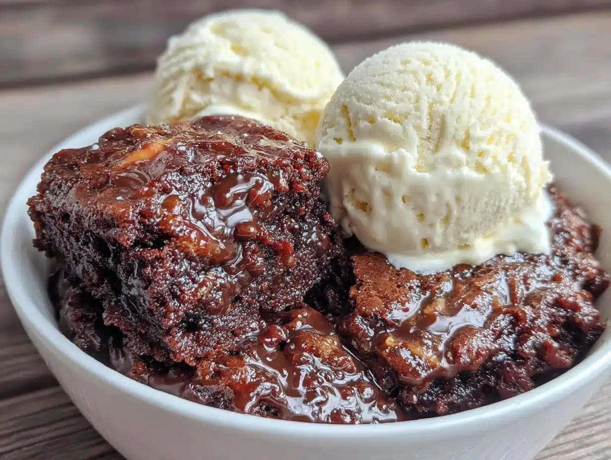 creamy hot fudge pudding cake preparation steps