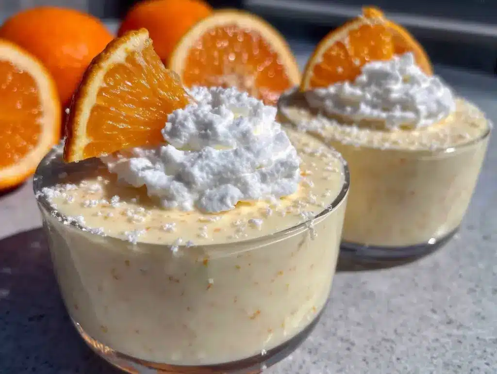 creamy orange creamsicle mousse - featured image