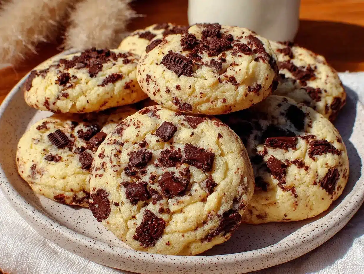 creamy Oreo cheesecake cookies preparation steps