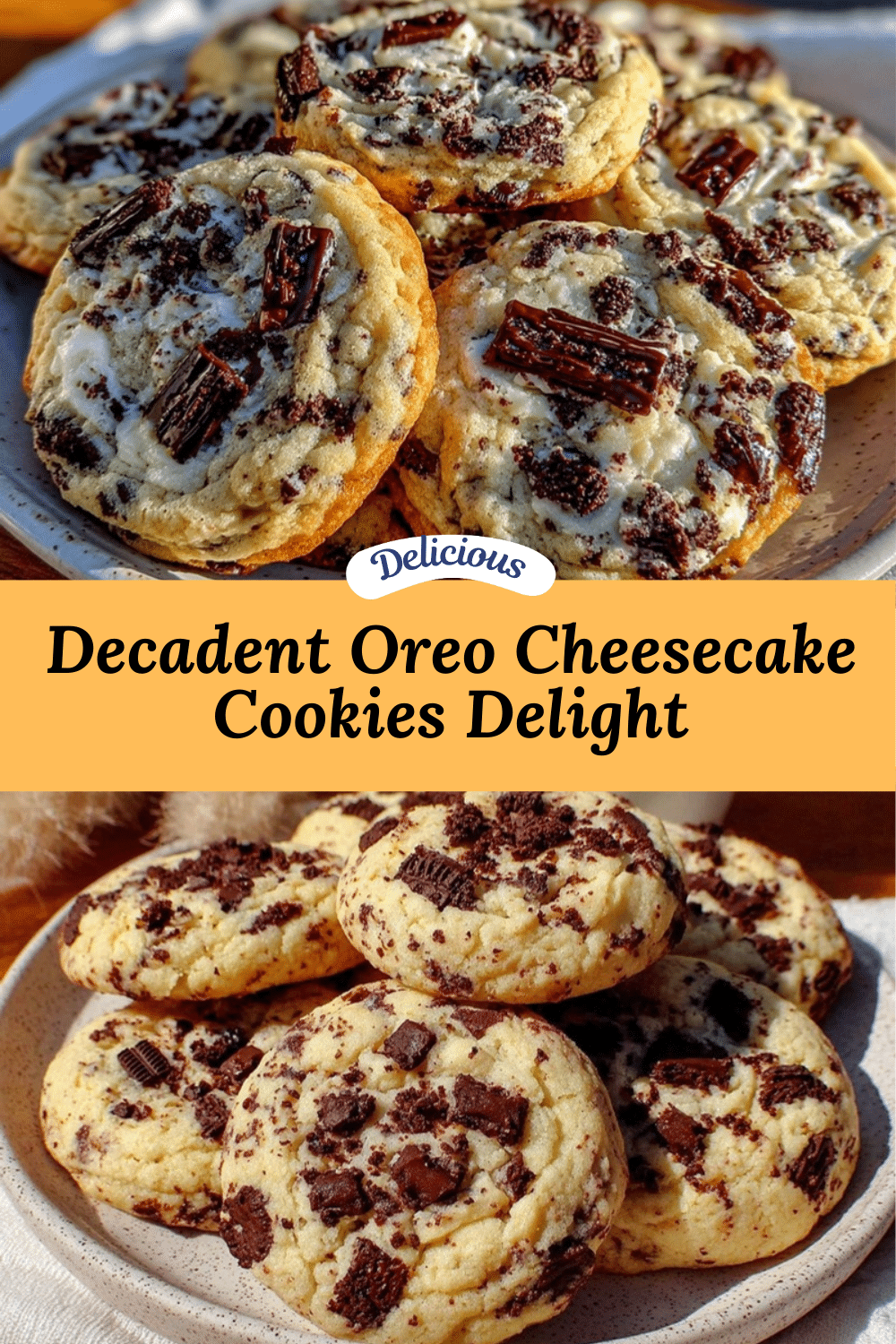 creamy Oreo cheesecake cookies recipe