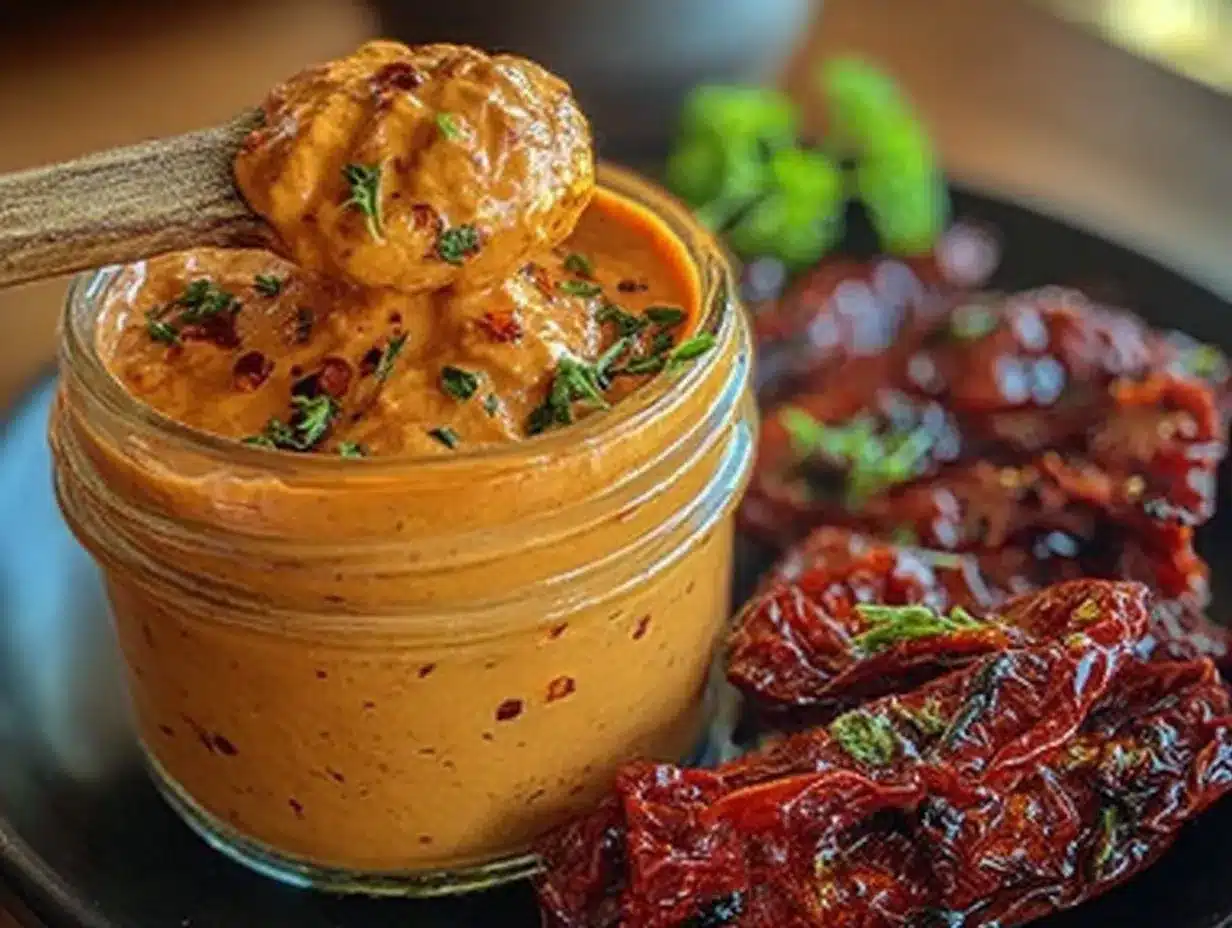 creamy roasted red pepper aioli preparation steps