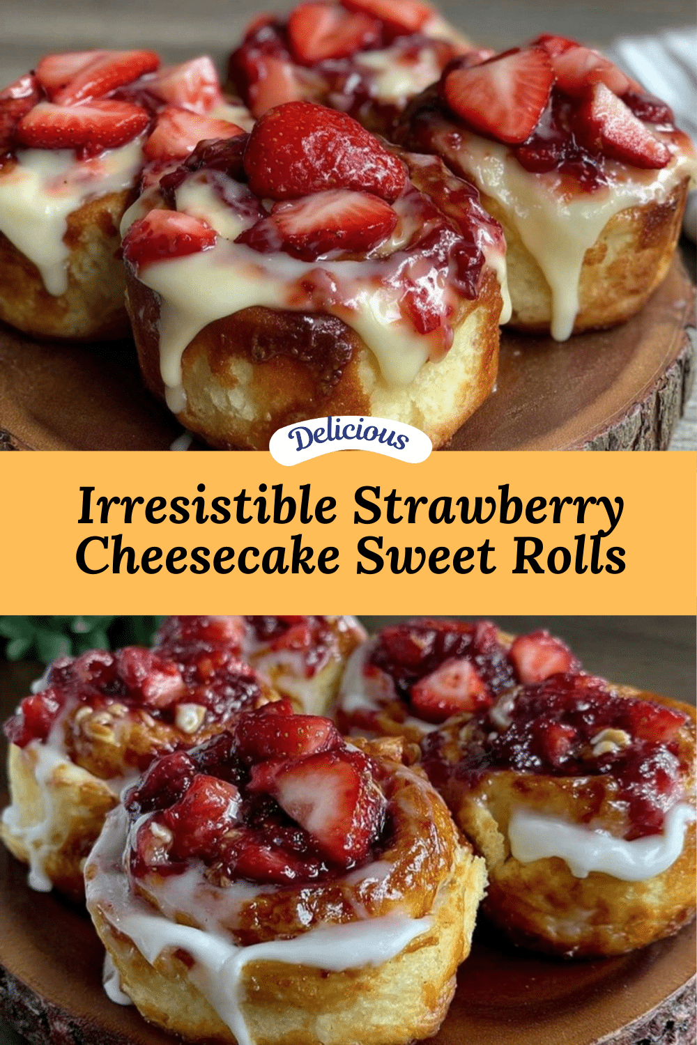 creamy strawberry cheesecake sweet rolls recipe