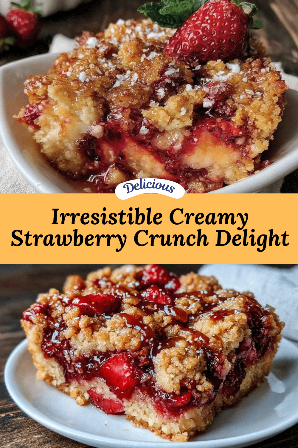 creamy strawberry crunch recipe recipe