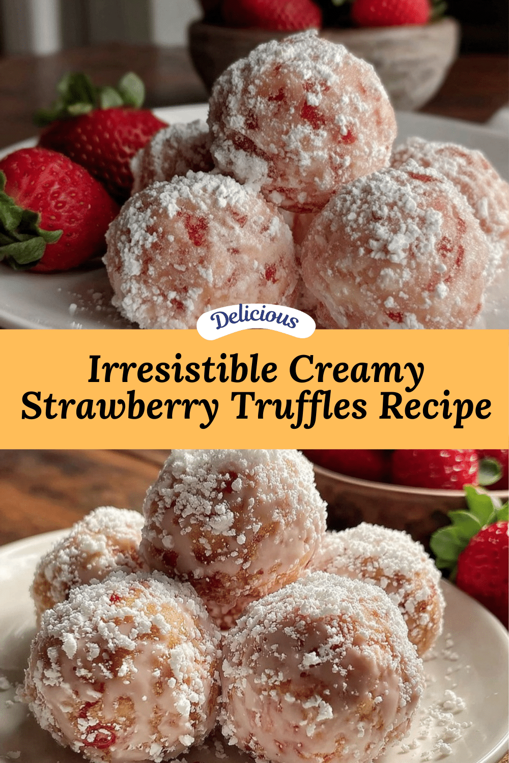 creamy strawberry truffles recipe