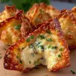 crispy cream cheese wontons - featured image