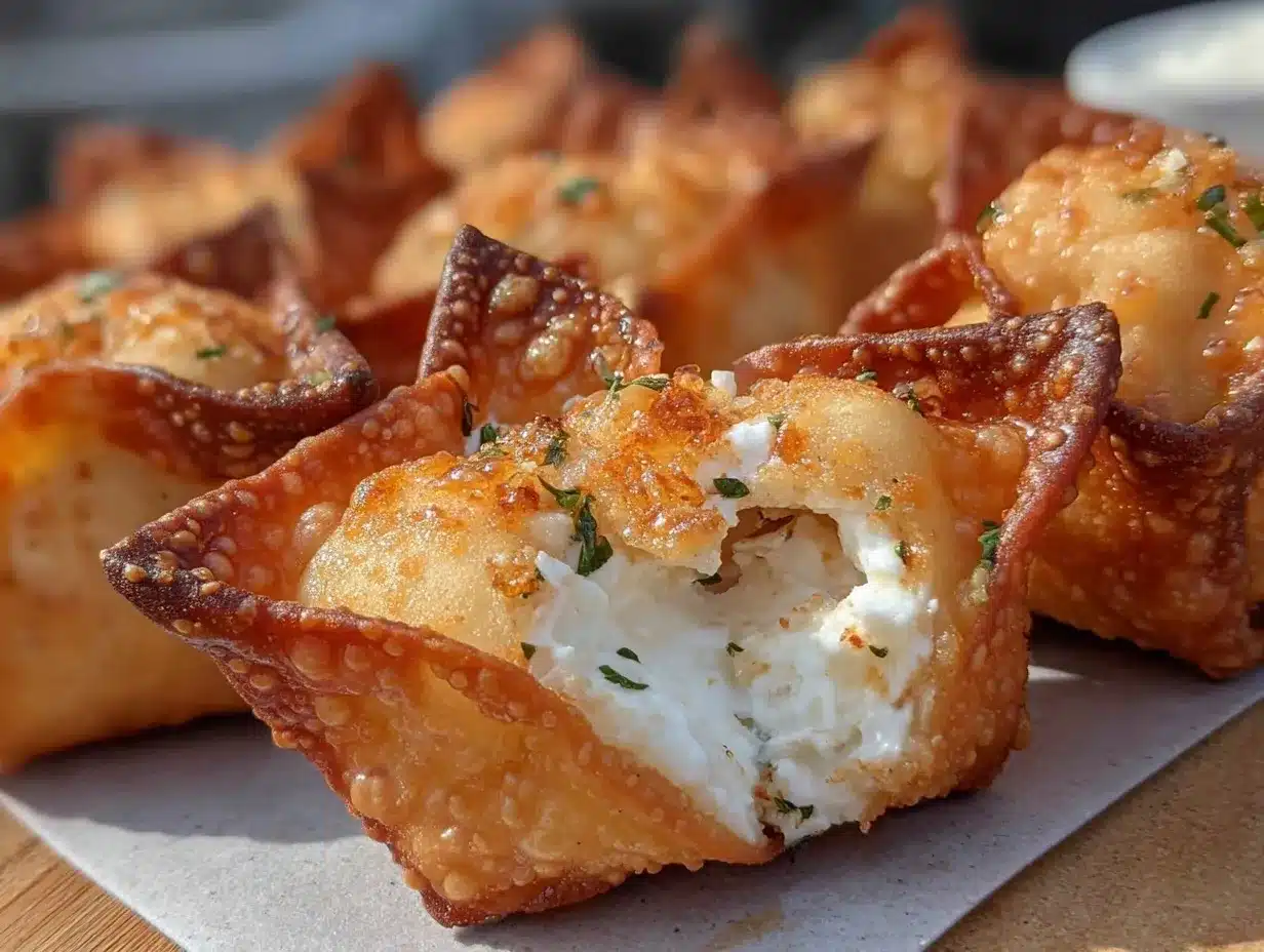 crispy cream cheese wontons preparation steps