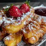 crispy funnel cake fries recipe - featured image
