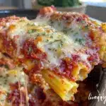 crock pot manicotti lasagna - featured image