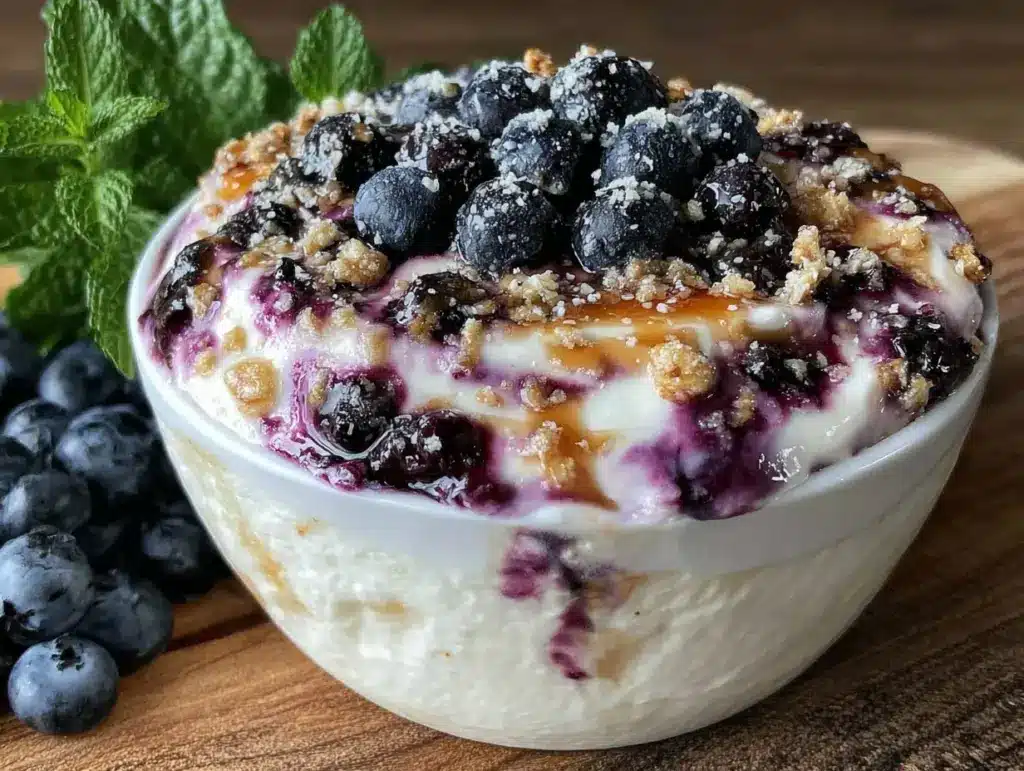 fresh blueberry yogurt recipe - featured image