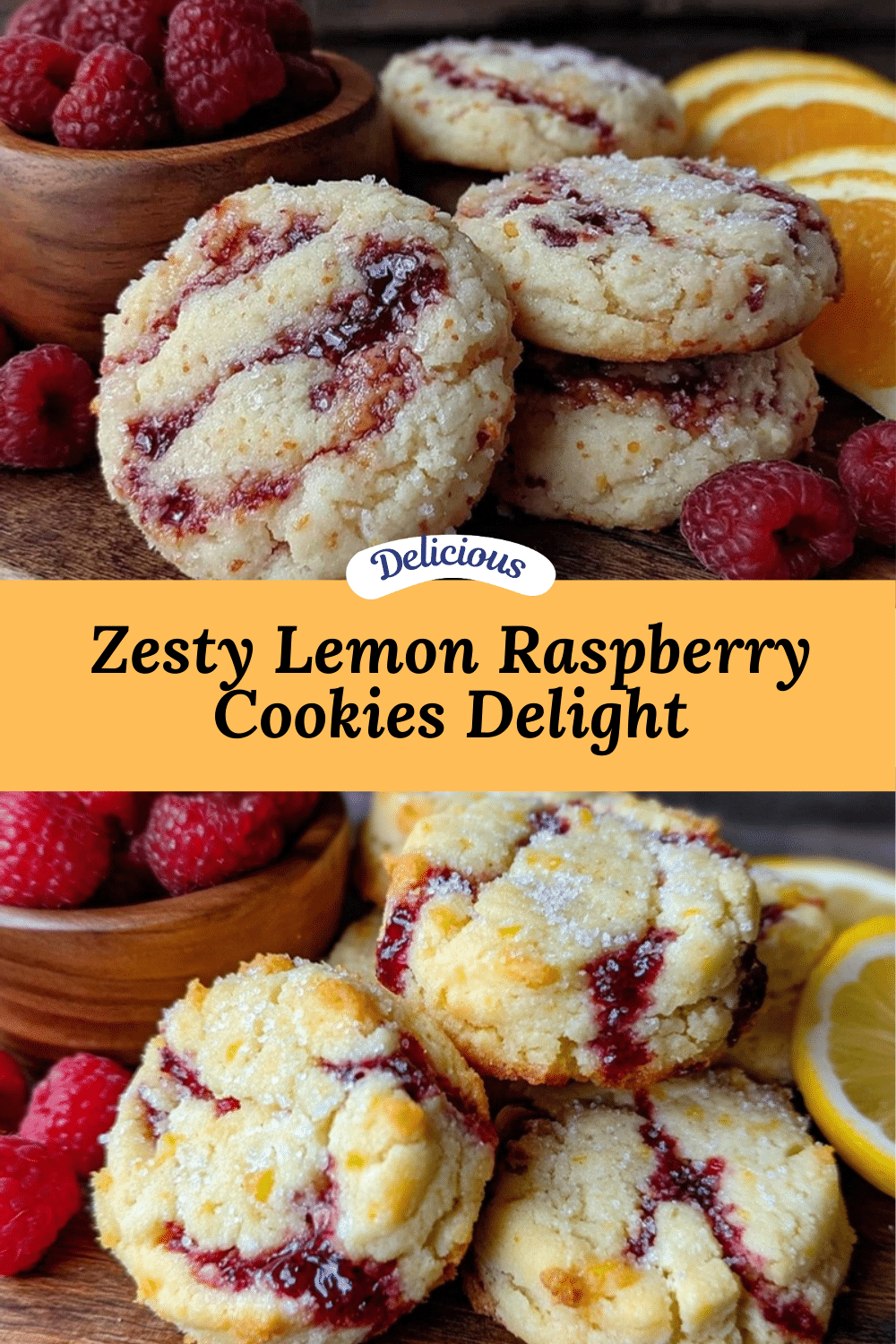 fresh lemon raspberry cookies recipe