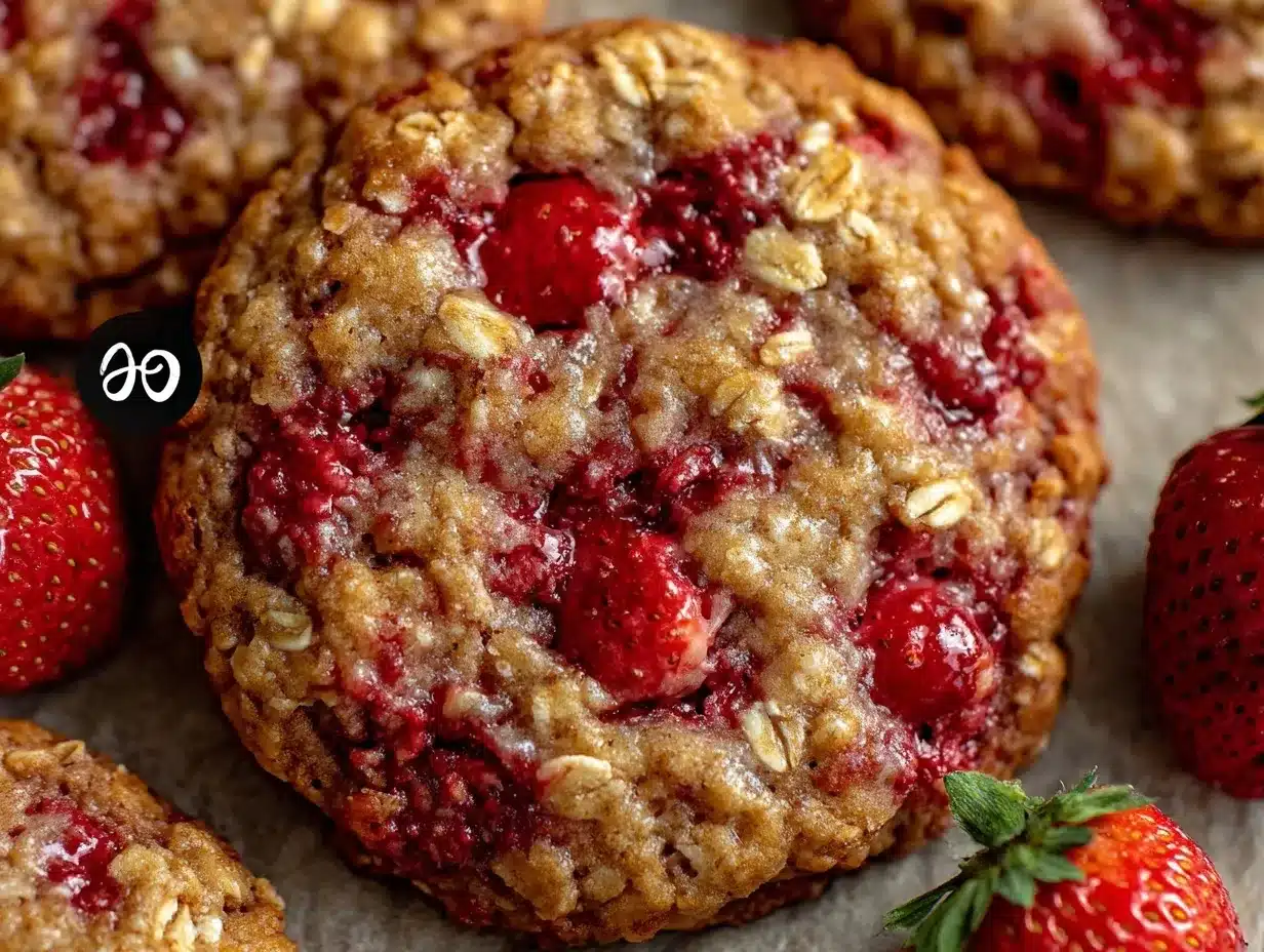 fresh strawberry cookies preparation steps