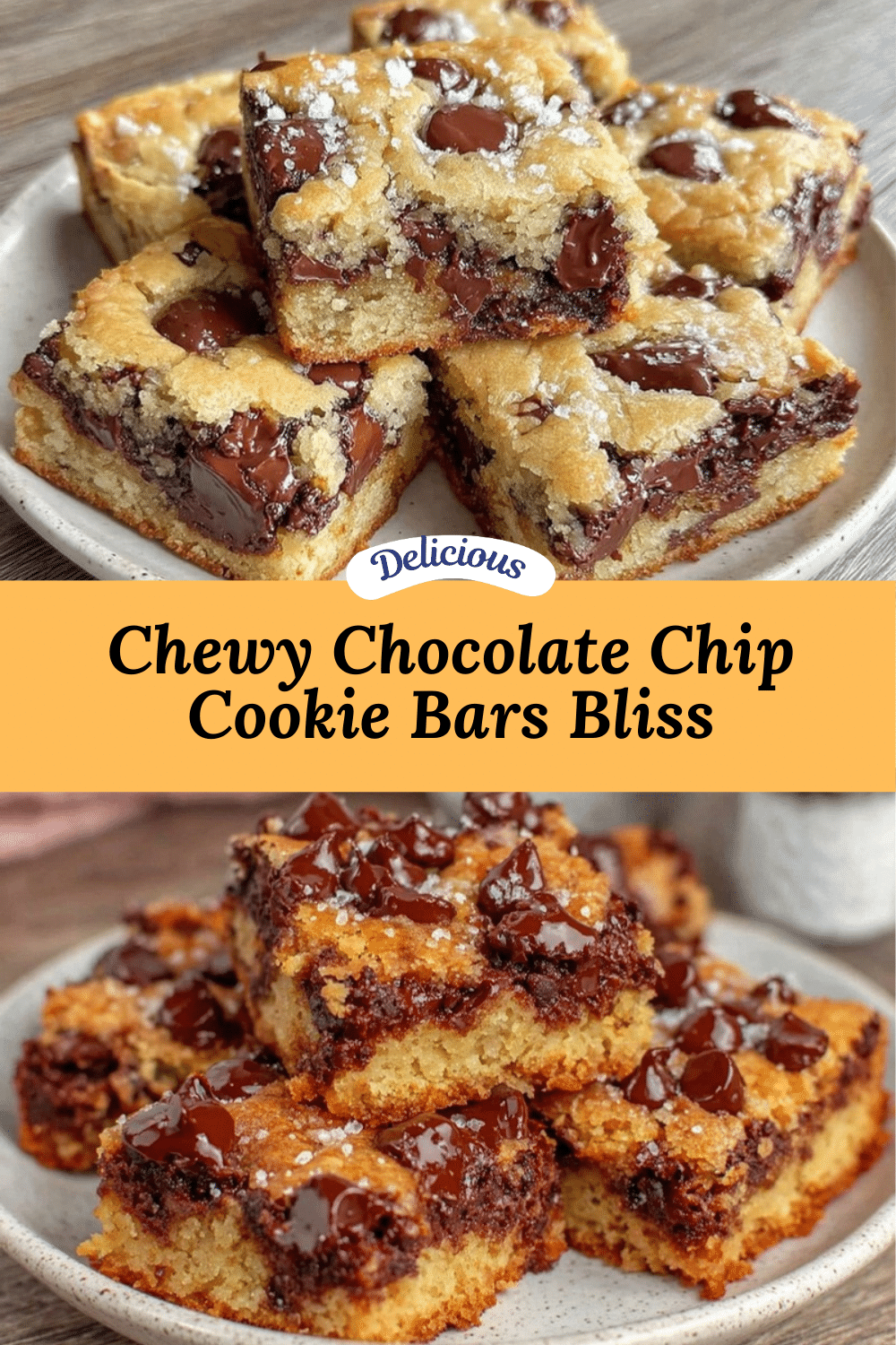 homemade chocolate chip cookie bars recipe