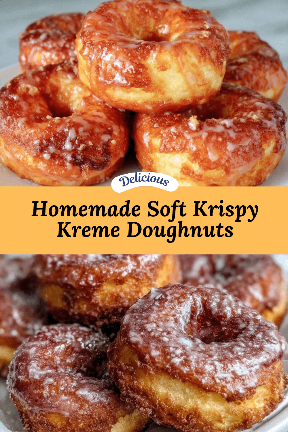 homemade soft Krispy Kreme doughnuts recipe