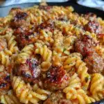 honey BBQ sausage pasta recipe - featured image