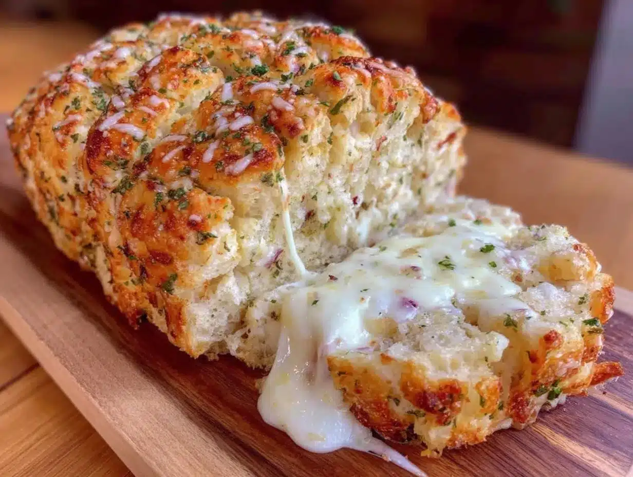 Italian herb cheese bread preparation steps