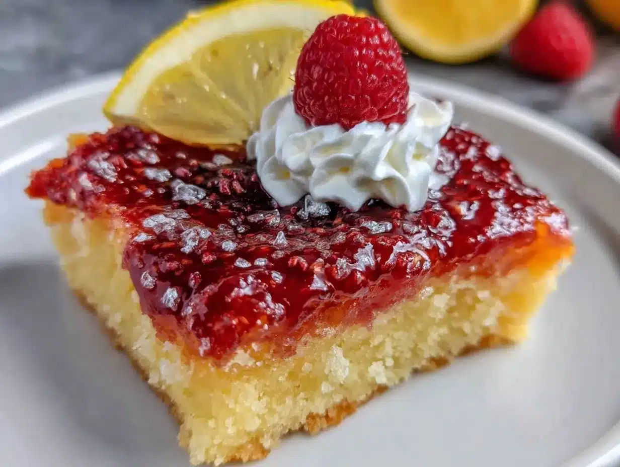 lemon raspberry bars preparation steps