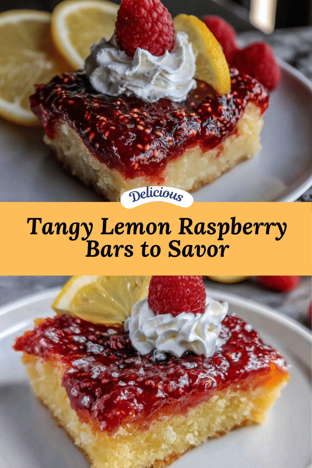 lemon raspberry bars recipe