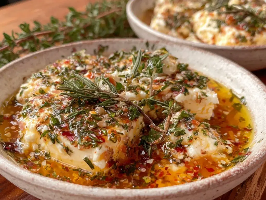 Mediterranean feta dipping oil - featured image