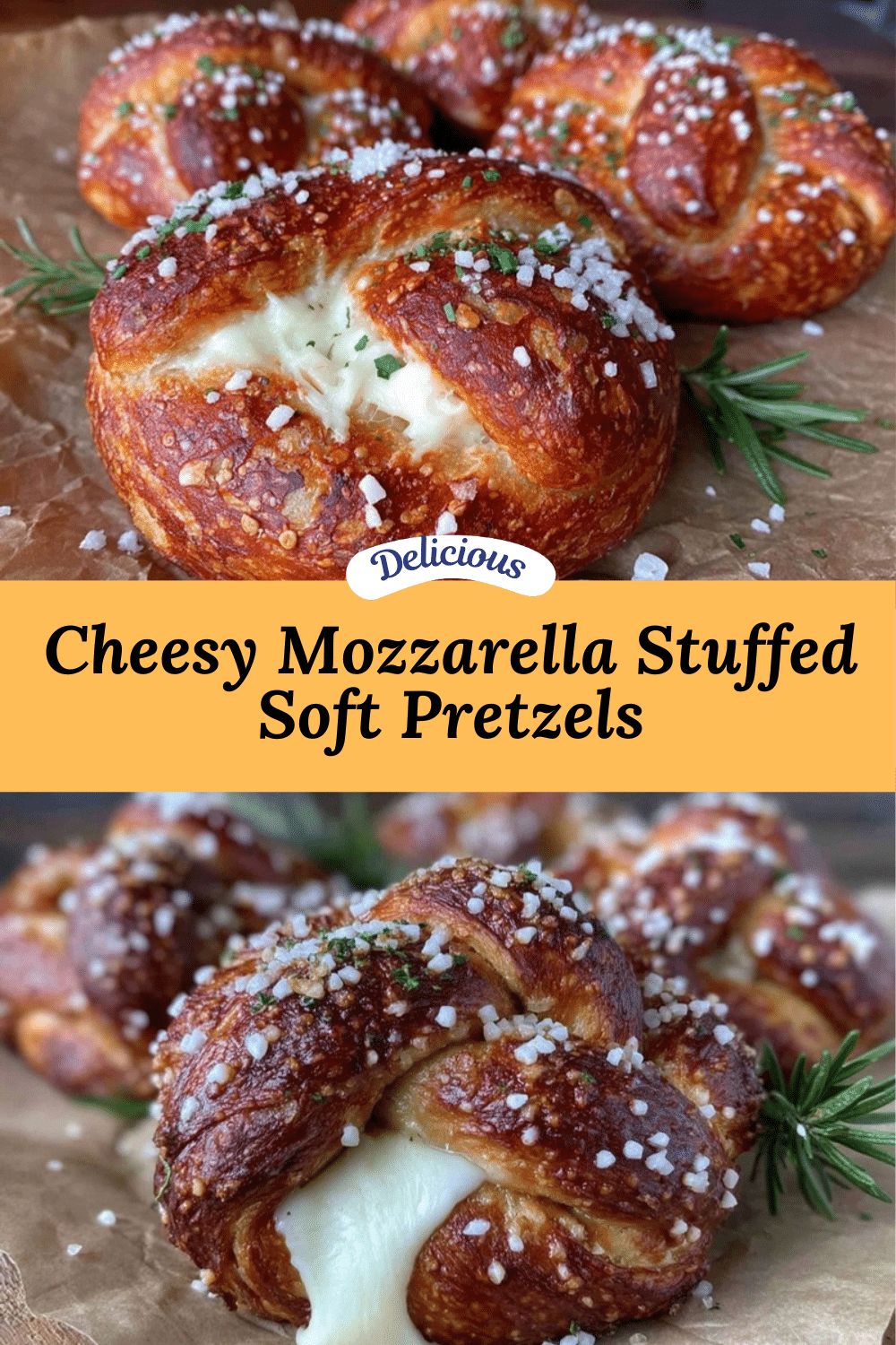 mozzarella stuffed soft pretzels recipe