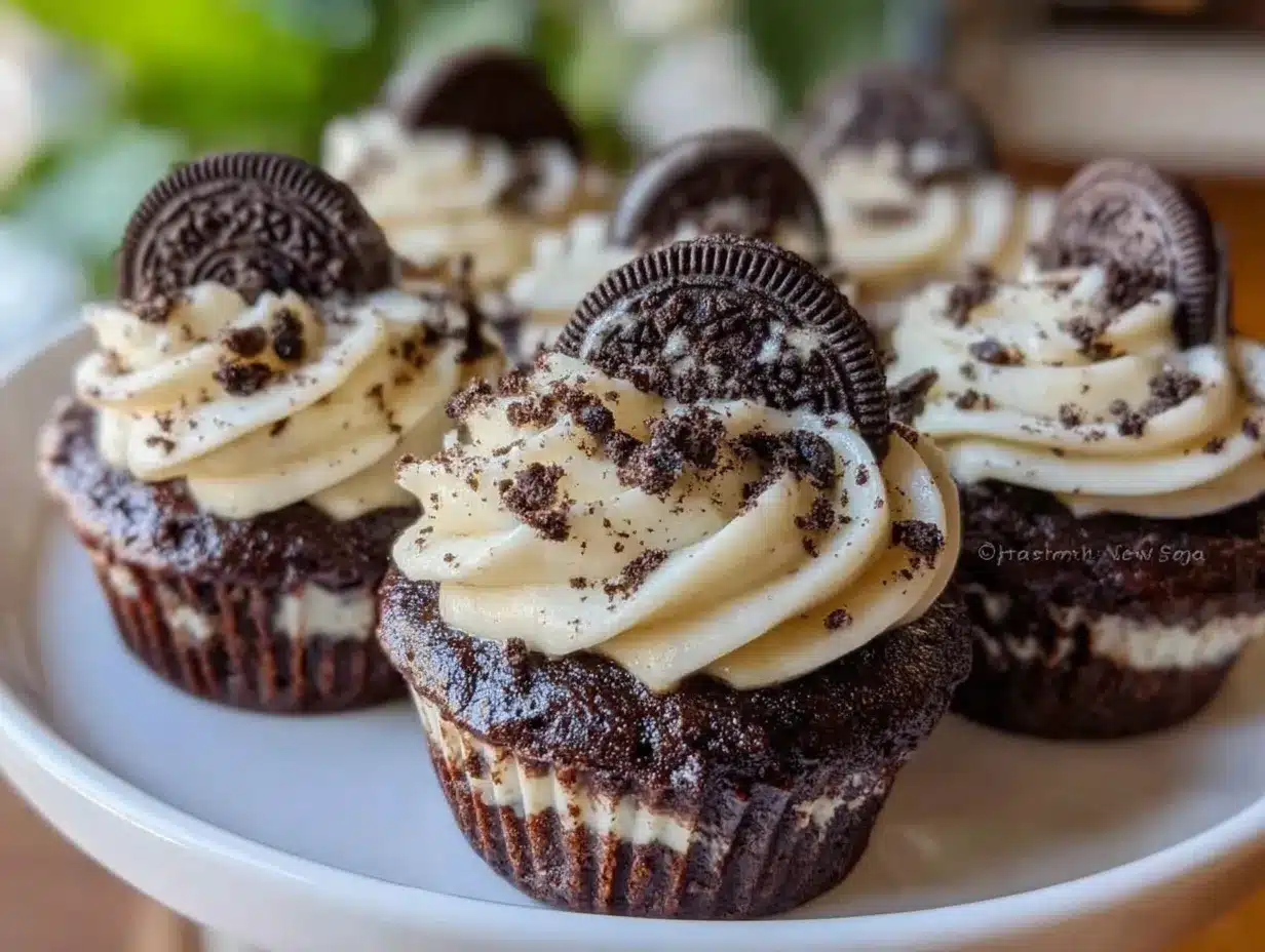 Oreo cupcakes recipe preparation steps