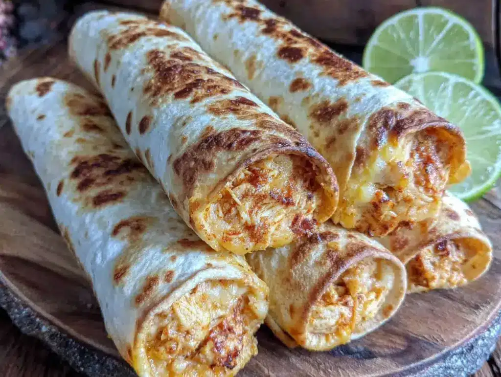 oven-rolled chicken taquitos - featured image