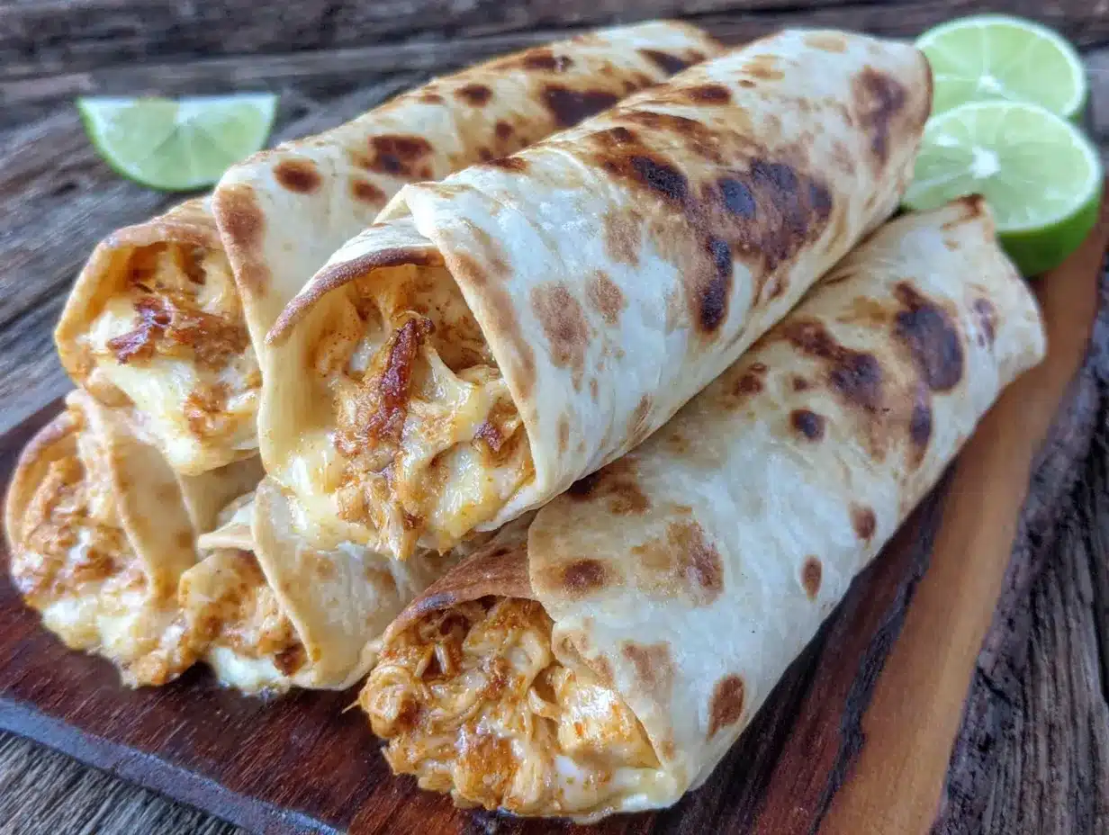 oven-rolled chicken taquitos preparation steps