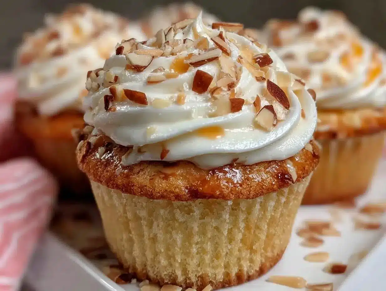 savory almond amaretto cupcakes preparation steps