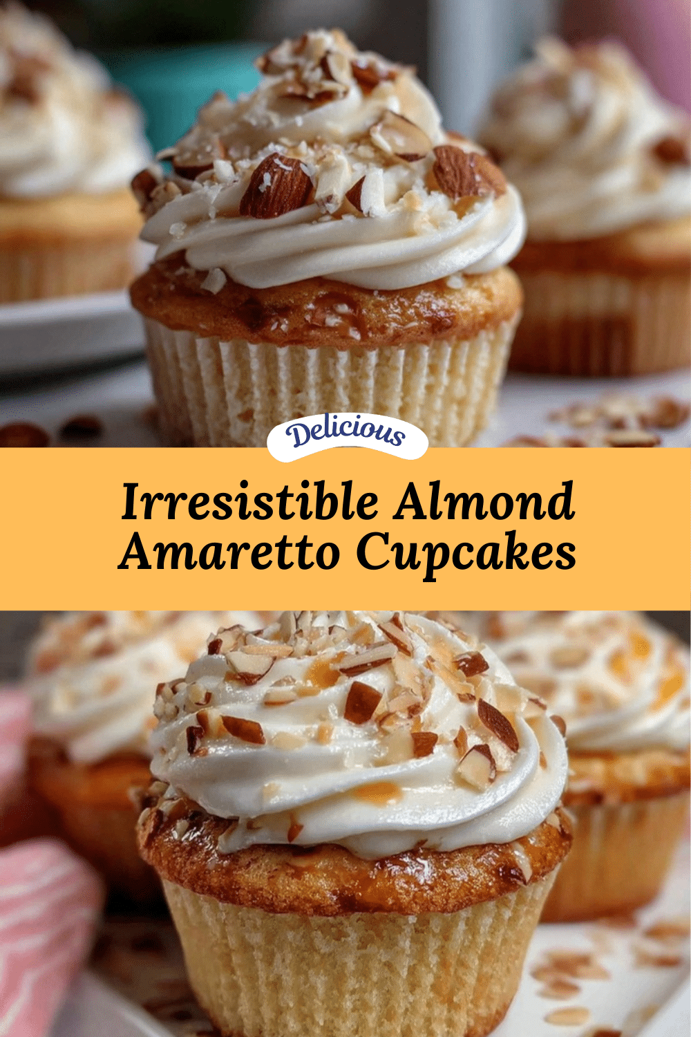savory almond amaretto cupcakes recipe