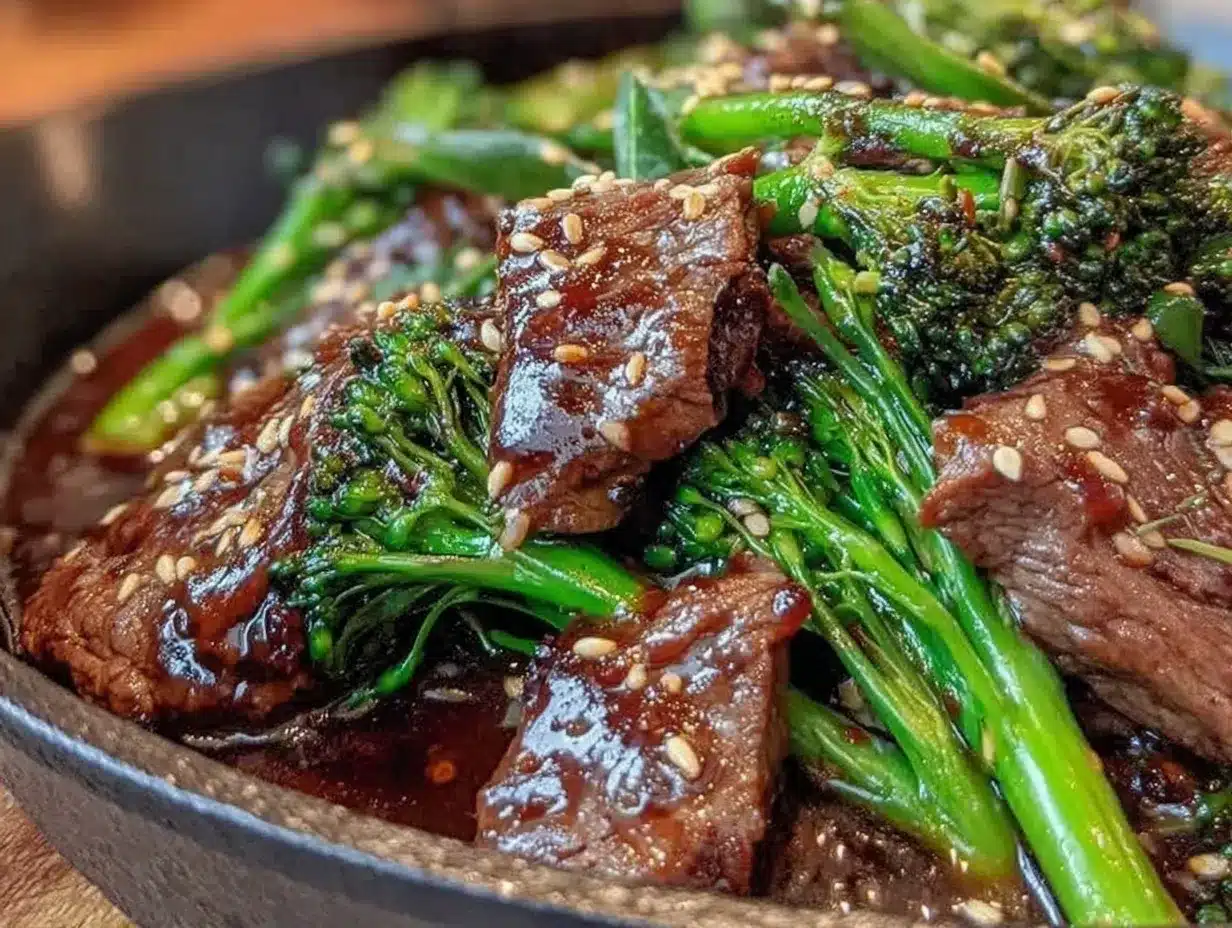savory beef with broccoli recipe preparation steps
