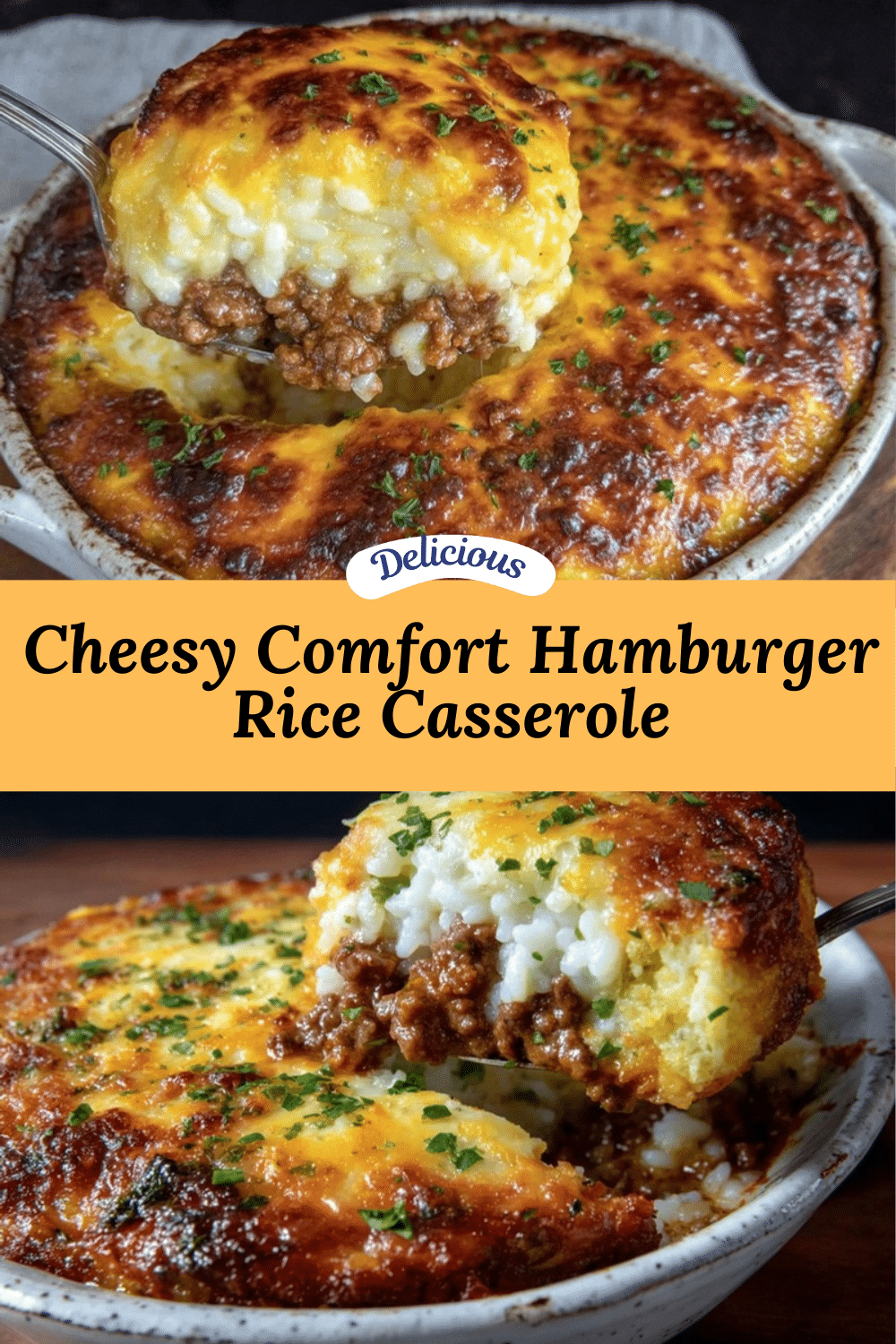 savory cheesy hamburger rice casserole recipe
