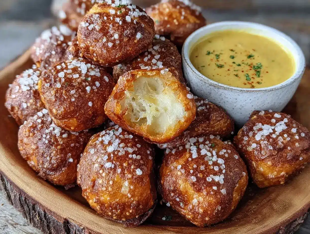 soft pretzel bites recipe no yeast preparation steps