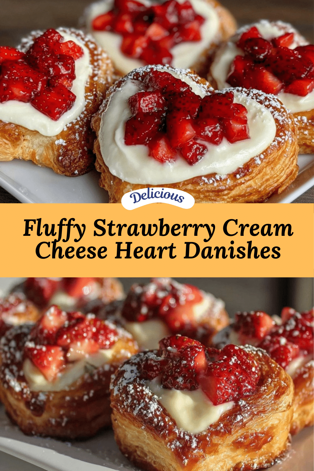 strawberry cream cheese heart danishes recipe