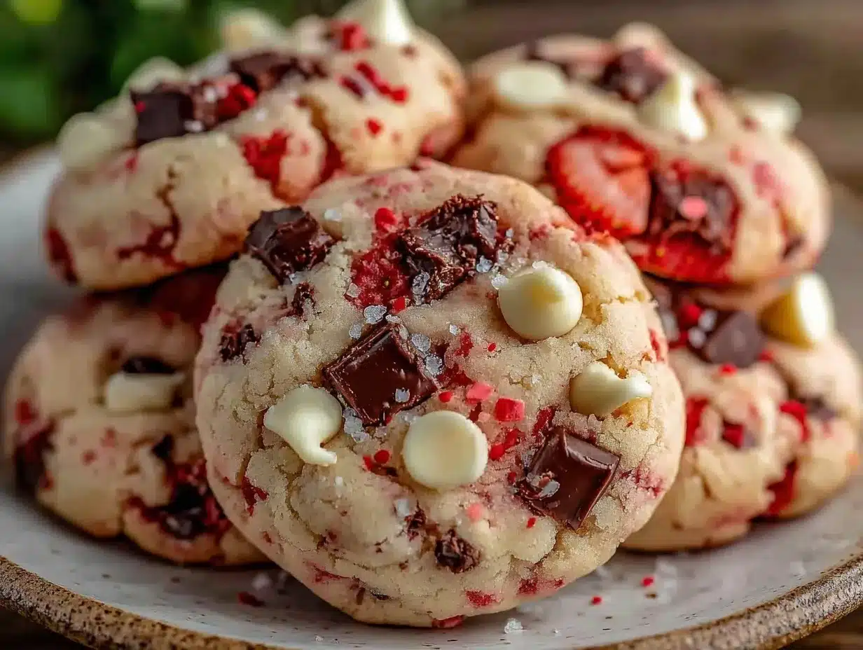 tasty strawberry cookies recipe preparation steps