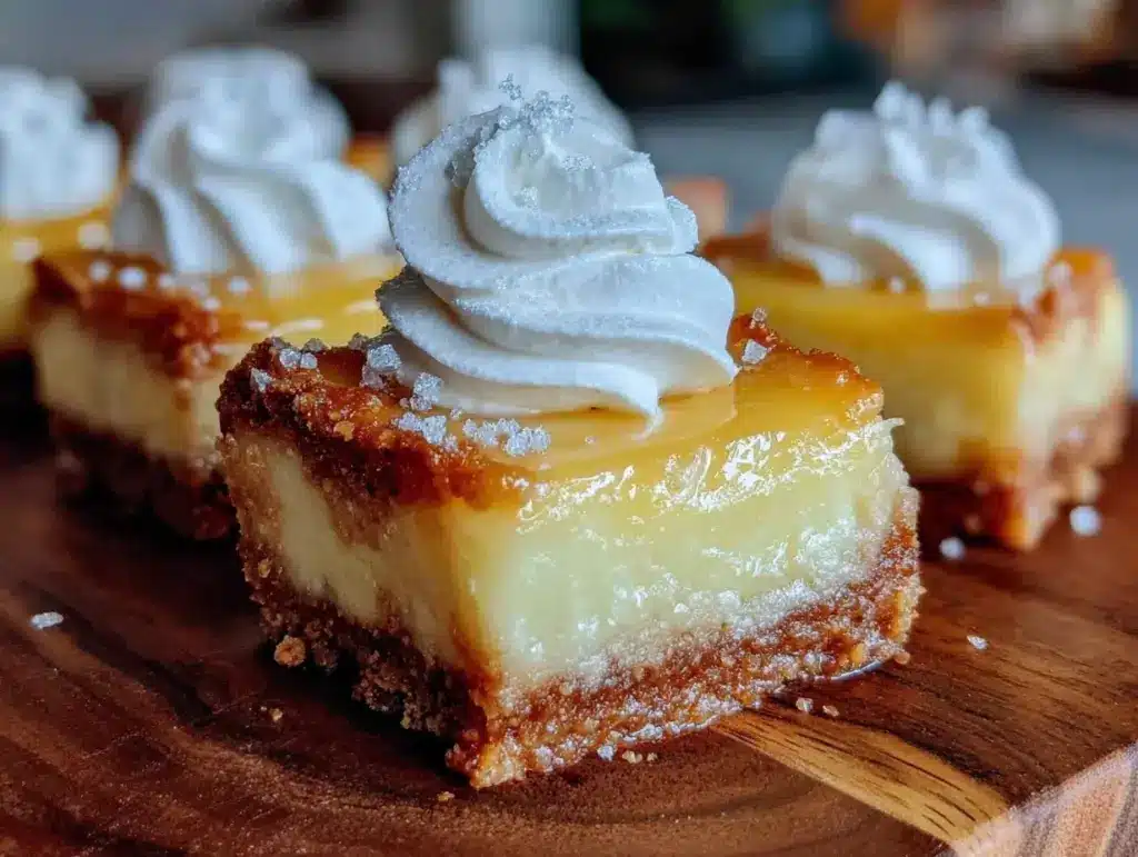 vanilla custard cream squares - featured image