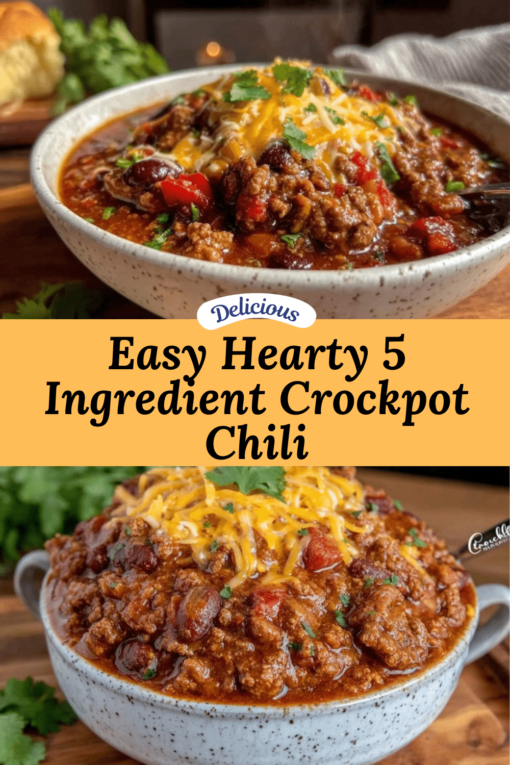 5 ingredient crockpot chili recipe
