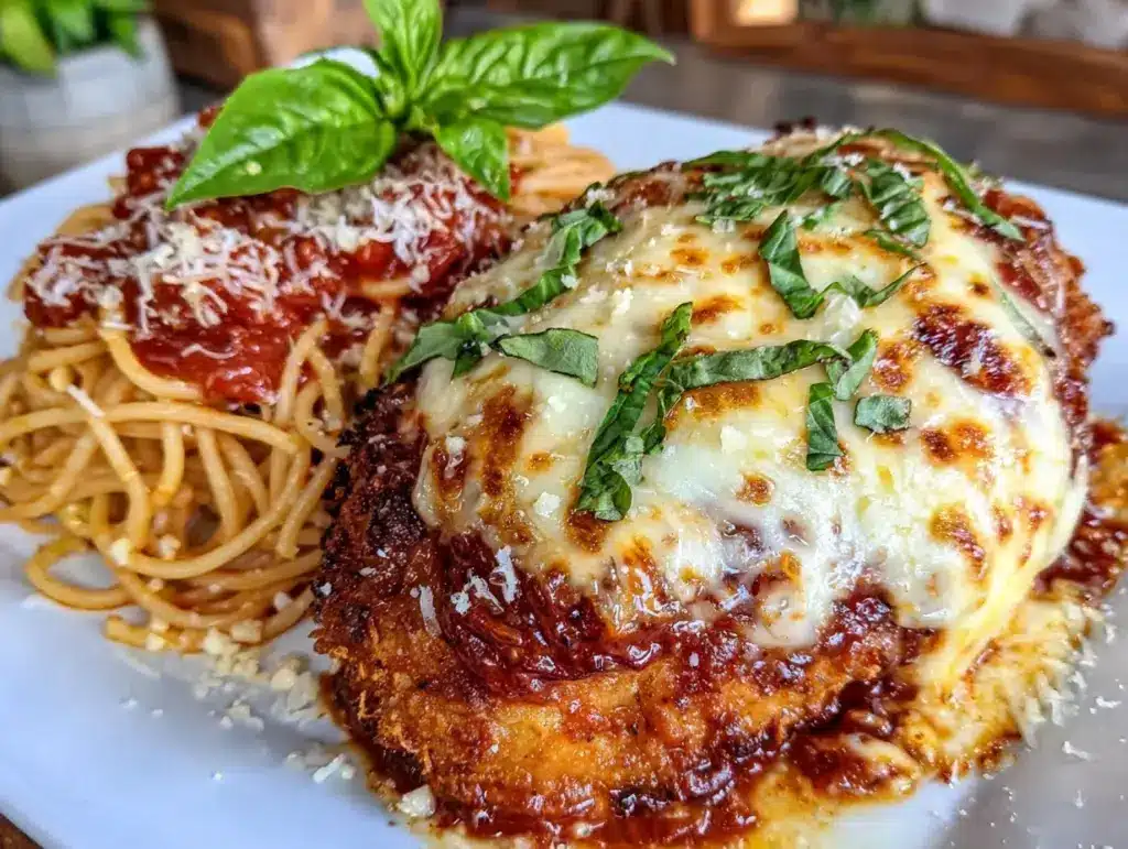 baked chicken parmesan - featured image