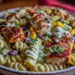 BBQ chicken pasta salad - featured image