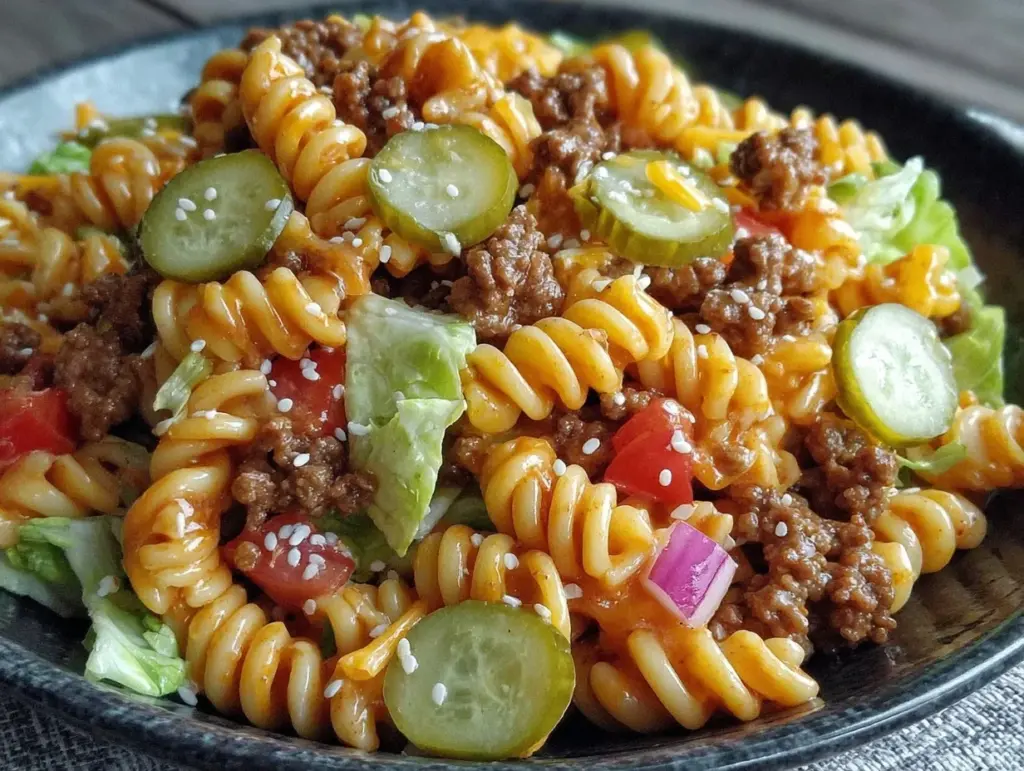 Big Mac pasta salad - featured image
