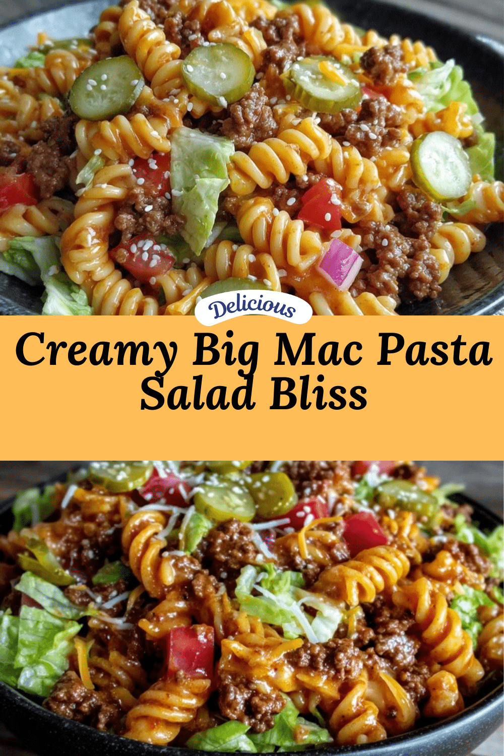 Big Mac pasta salad recipe