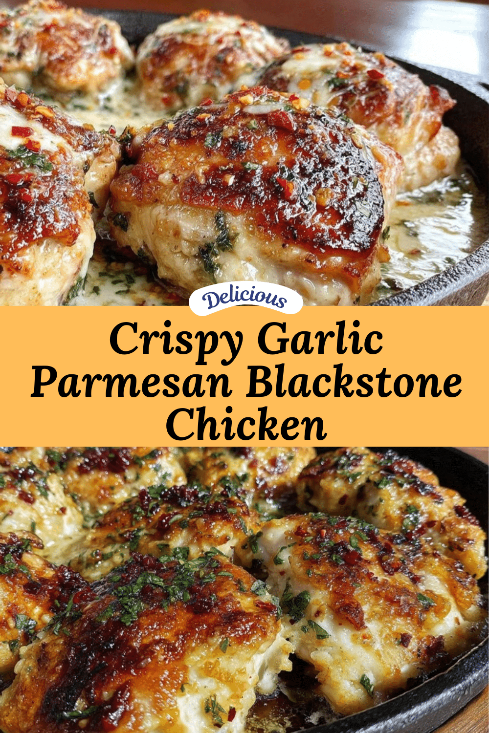 Blackstone garlic Parmesan chicken recipe