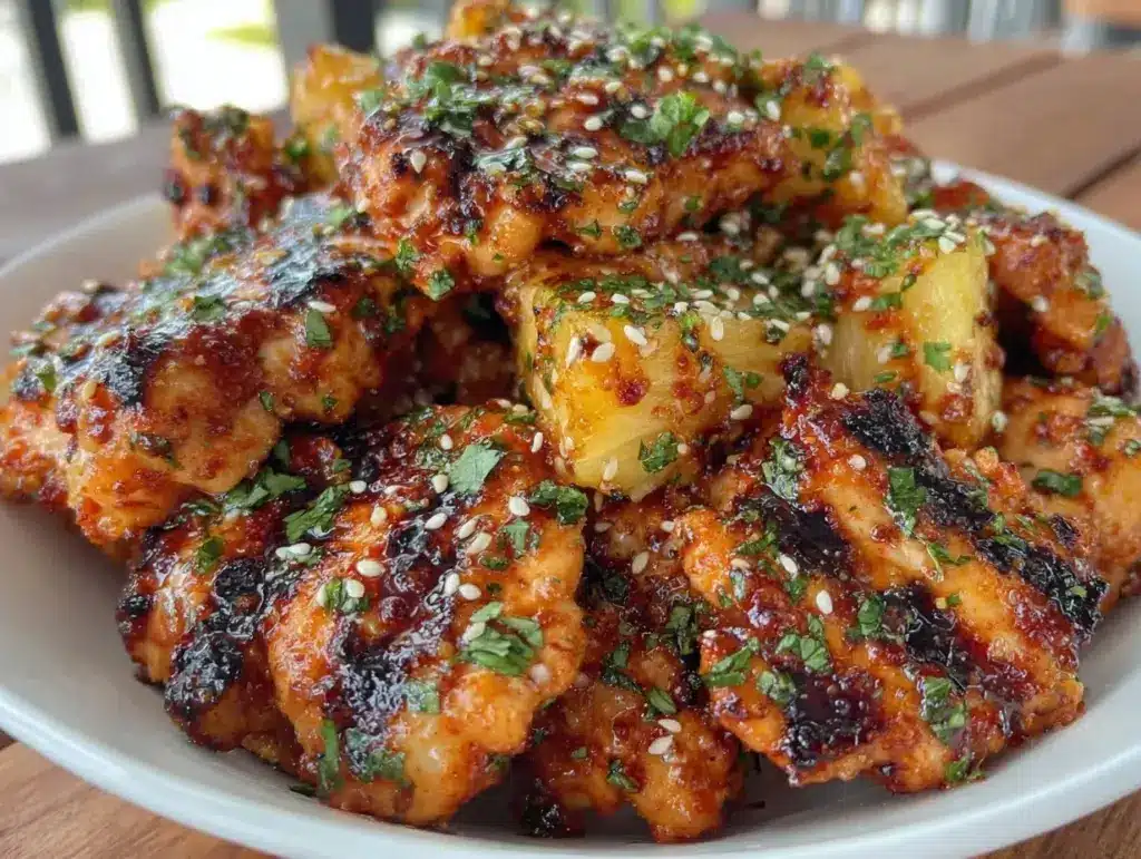 Blackstone pineapple chicken - featured image