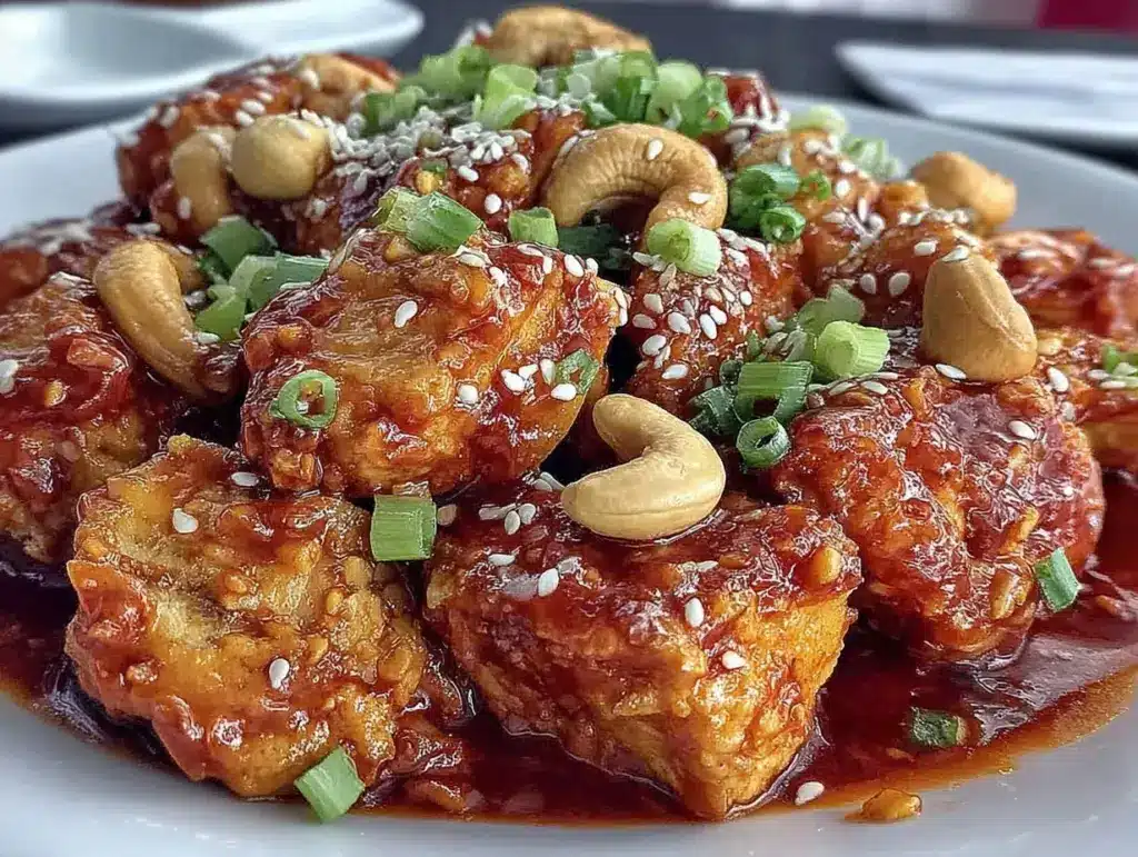 cashew chicken stir fry - featured image