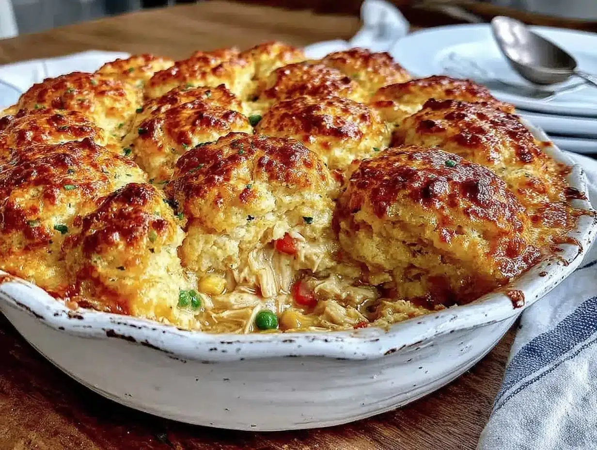 chicken cobbler casserole preparation steps