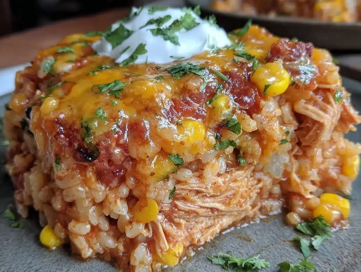 chicken enchilada rice casserole preparation steps