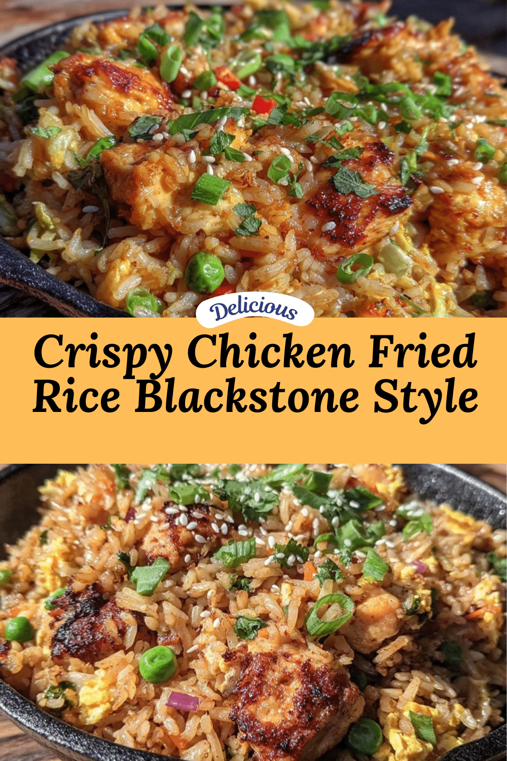 chicken fried rice blackstone griddle recipe