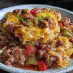 comforting cabbage roll skillet recipe - featured image